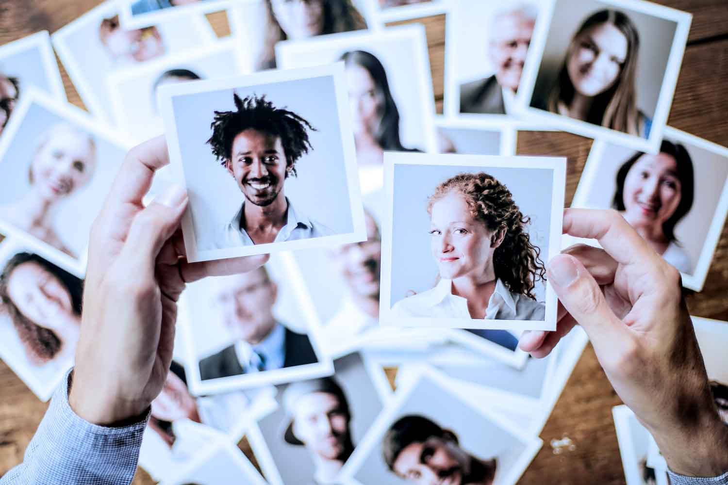 Visualization of patient record matching across multiple data sources using the MPI system, with demographic fields highlighted.