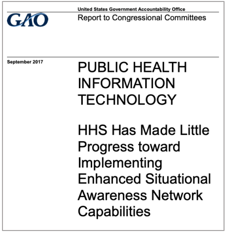 New GAO Report Chides HHS About Situation Awareness System