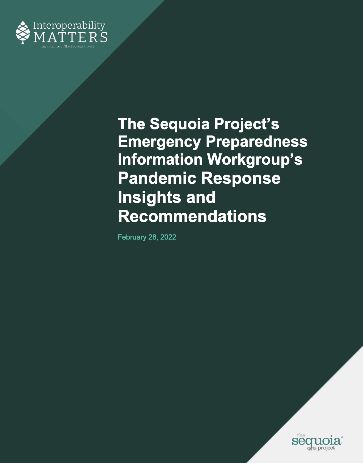 Sequoia Releases a Useful Workgroup Report on Information and Pandemic Response